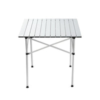 Thumbnail for Weisshorn Roll Up Camping Table Foldable Portable Picnic Garden BBQ Desk 70CM