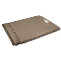 Thumbnail for Weisshorn Double Size Self Inflating Mattress Mat 10CM Thick   Coffee