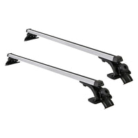 Thumbnail for Universal Car Roof Rack 1450mm Cross Bars Aluminium Silver Adjustable Brackets Carrier 90kg