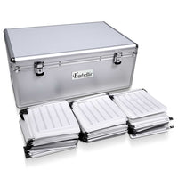 Thumbnail for Embellir CD Case DVD Cases Storage Box 500 Discs Aluminium Case DVD Folders