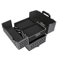 Thumbnail for Embellir Makeup Case Beauty Trolley Cosmetic Organiser Box Travel Wheels Diamond