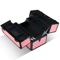 Thumbnail for Embellir Portable Cosmetic Beauty Makeup Case - Diamond Pink