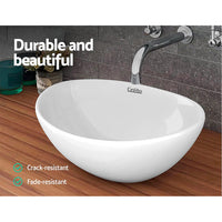 Thumbnail for Cefito Ceramic Oval Sink Bowl - White