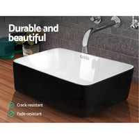 Thumbnail for Cefito Ceramic Bathroom Basin Sink Vanity Above Counter Basins Bowl Black White