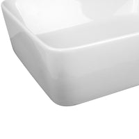 Thumbnail for Cefito Ceramic Rectangle Sink Bowl - White