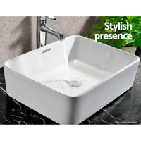 Thumbnail for Cefito Ceramic Rectangle Sink Bowl - White