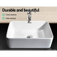 Thumbnail for Cefito Ceramic Rectangle Sink Bowl - White