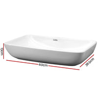 Thumbnail for Cefito Ceramic Rectangle Sink Bowl - White