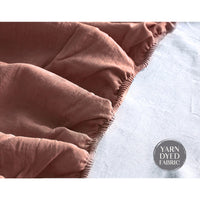 Thumbnail for Cosy Club Sheet Set Cotton Sheets Double Vanilla Rhubarb