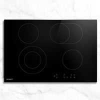 Thumbnail for Devanti Ceramic Cooktop 77cm Electric Cooker 4 6 Burner Stove Hob Touch Control