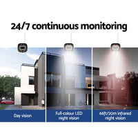 Thumbnail for UL-tech 3MP Wireless CCTV Security Camera System WiFi Outdoor Home 2 Cameras Set