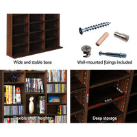 Thumbnail for Artiss Adjustable Book Storage Shelf Rack Unit - Expresso