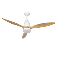 Thumbnail for Devanti 52'' Ceiling Fan LED Light Remote Control Wooden Blades Timer 1300mm