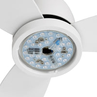 Thumbnail for Devanti Ceiling Fan DC Motor LED Light Remote Control Ceiling Fans 52'' White