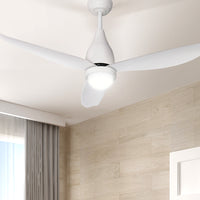 Thumbnail for Devanti Ceiling Fan DC Motor LED Light Remote Control Ceiling Fans 52'' White