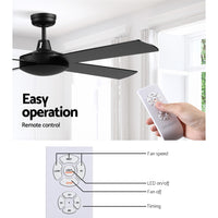 Thumbnail for Devanti 52'' Ceiling Fan w/Remote - Black