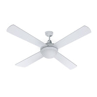 Thumbnail for Devanti 52'' Ceiling Fan w/Light w/Remote Timer - White