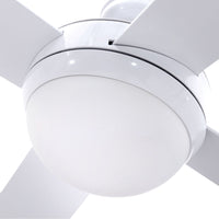 Thumbnail for Devanti 52'' Ceiling Fan w/Light w/Remote Timer - White