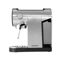 Thumbnail for Devanti Coffee Machine Espresso Maker 20 Bar Milk Frother Cappuccino Latte Cafe