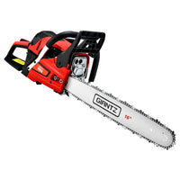 Thumbnail for Giantz Petrol Chainsaw Chain Saw E-Start Commercial 45cc 16'' Top Handle Tree