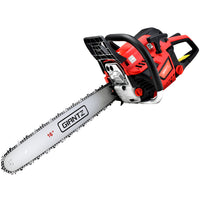 Thumbnail for Giantz Petrol Chainsaw Chain Saw E-Start Commercial 45cc 16'' Top Handle Tree