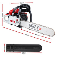 Thumbnail for GIANTZ 52CC Petrol Commercial Chainsaw Chain Saw Bar E-Start Pruning