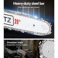 Thumbnail for GIANTZ 52CC Petrol Commercial Chainsaw Chain Saw Bar E-Start Pruning