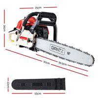 Thumbnail for Giantz Petrol Chainsaw Commercial E-Start 18''