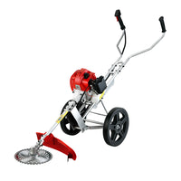 Thumbnail for Giantz 62cc Petrol Brush Cutter Whipper Saw Trimmer 2 Stroke 3-in-1 Wheel