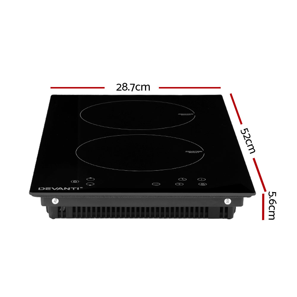 Devanti Induction Cooktop 30cm Electric Stove Ceramic Cook Top Kitchen Cooker