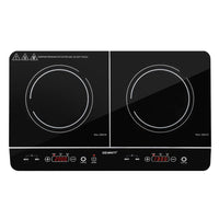 Thumbnail for Devanti Electric Induction Cooktop 60cm Portable Kitchen Ceramic Glass Cooker