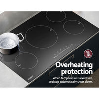 Thumbnail for Devanti Induction Cooktop 90cm Electric Cooker Ceramic 5 Zones Stove Hot Plate