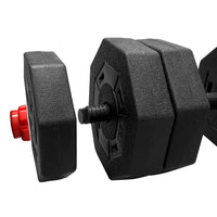 Thumbnail for 40KG 2-in-1 Dumbbell Barbell Set Adjustable Dumbbells Weights Home Gym Fitness