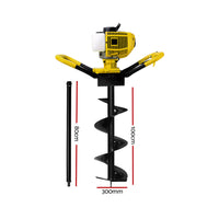 Thumbnail for Giantz 80CC Petrol Post Hole Digger Drill Extension Auger Bits Borer Fence