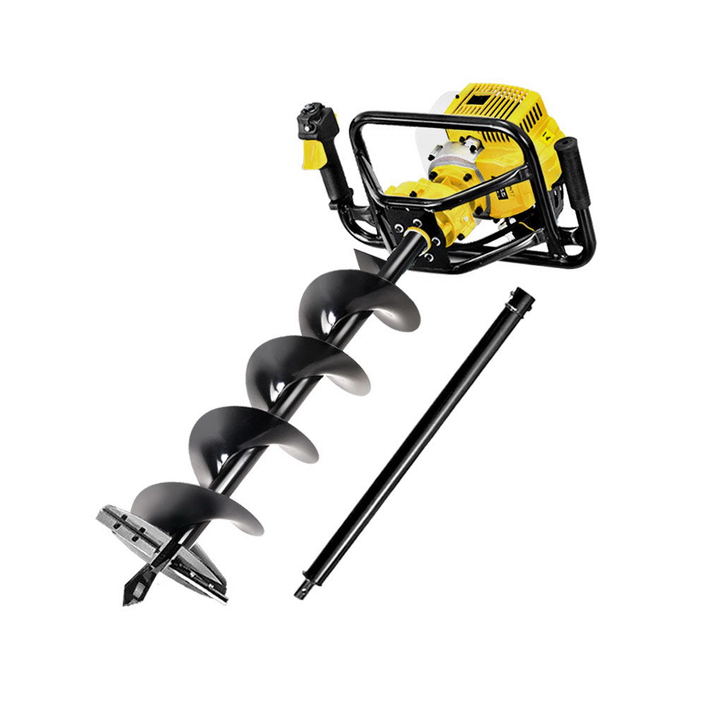 Giantz 92CC Petrol Post Hole Digger Auger Drill Borer Fence Earth Power 200mm