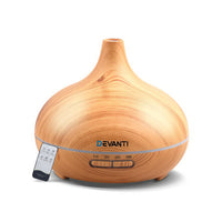 Thumbnail for Devanti 300ml 4 in 1 Aroma Diffuser - Light Wood