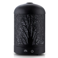 Thumbnail for DEVANTI Aroma Diffuser Aromatherapy LED Night Light Iron Air Humidifier Black Forrest Pattern 160ml