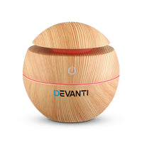 Thumbnail for Devanti Aromatherapy Diffuser Aroma Essential Oils Air Humidifier LED Light 130ml