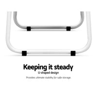 Thumbnail for Closet Storage Rack Clothes Hanger Shelf Garment Rail Stand Wardrobe Organiser White