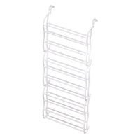 Thumbnail for Artiss Shoe Rack 12-tier 24 Pairs Wall Mounted Metal Plastic Shoe Shleves White