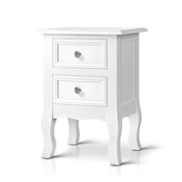 Thumbnail for Artiss Bedside Tables Drawers Side Table French Storage Cabinet Nightstand Lamp