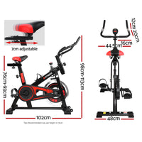 Thumbnail for Spin Bike Exercise Bike Flywheel Fitness Home Commercial Workout Gym Holder