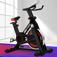 Thumbnail for Everfit Spin Exercise Bike Cycling Fitness Commercial Home Workout Gym Black