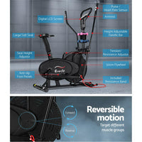 Thumbnail for Everfit 6in1 Elliptical Cross Trainer Exercise Bike Bicycle Home Gym Fitness Machine Running Walking