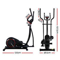 Thumbnail for Everfit Elliptical Cross Trainer Exercise Bike Fitness Equipment Home Gym Black