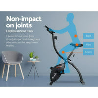 Thumbnail for Everfit Exercise Bike X-Bike Folding Magnetic Bicycle Cycling Flywheel Fitness Machine