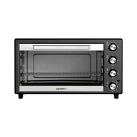 Thumbnail for Devanti Electric Convection Oven Bake Benchtop Rotisserie Grill 45L