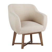 Thumbnail for Artiss Fabric Tub Lounge Armchair - Beige