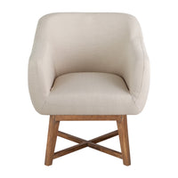 Thumbnail for Artiss Fabric Tub Lounge Armchair - Beige