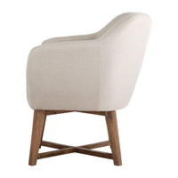 Thumbnail for Artiss Fabric Tub Lounge Armchair - Beige